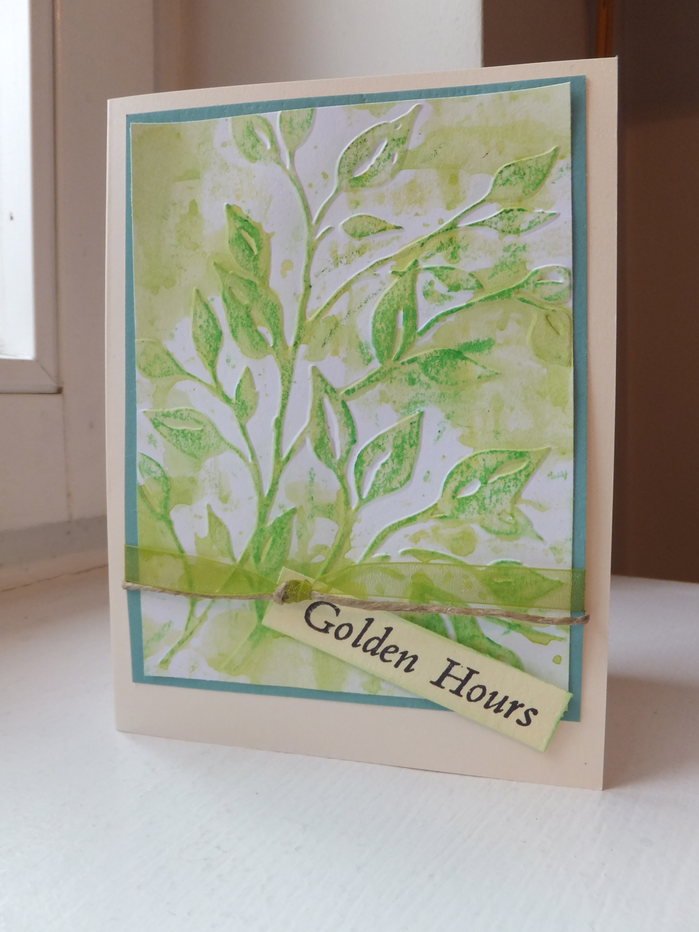 {Project} Wednesday: Gelato Embossed Card