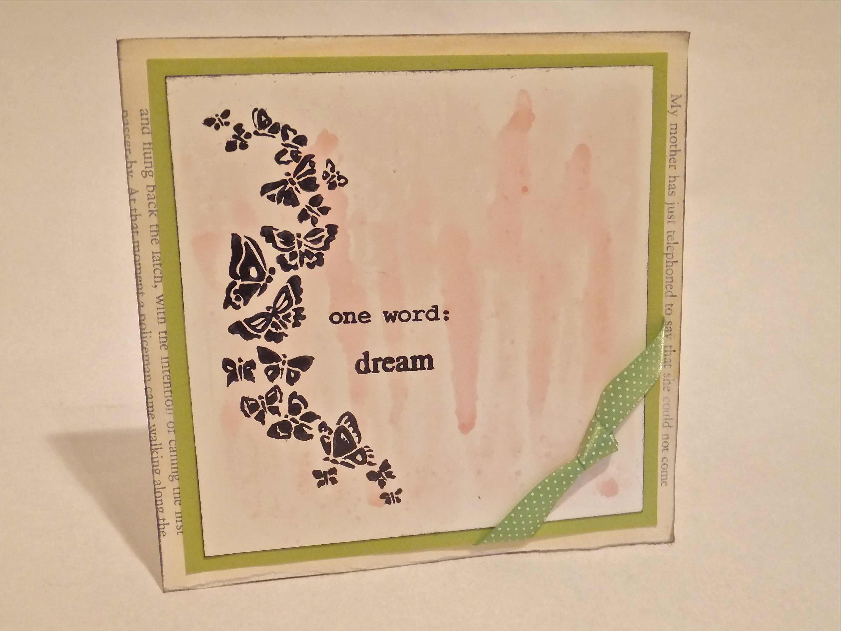 {Project} Wednesday: Distress Stain Card Project