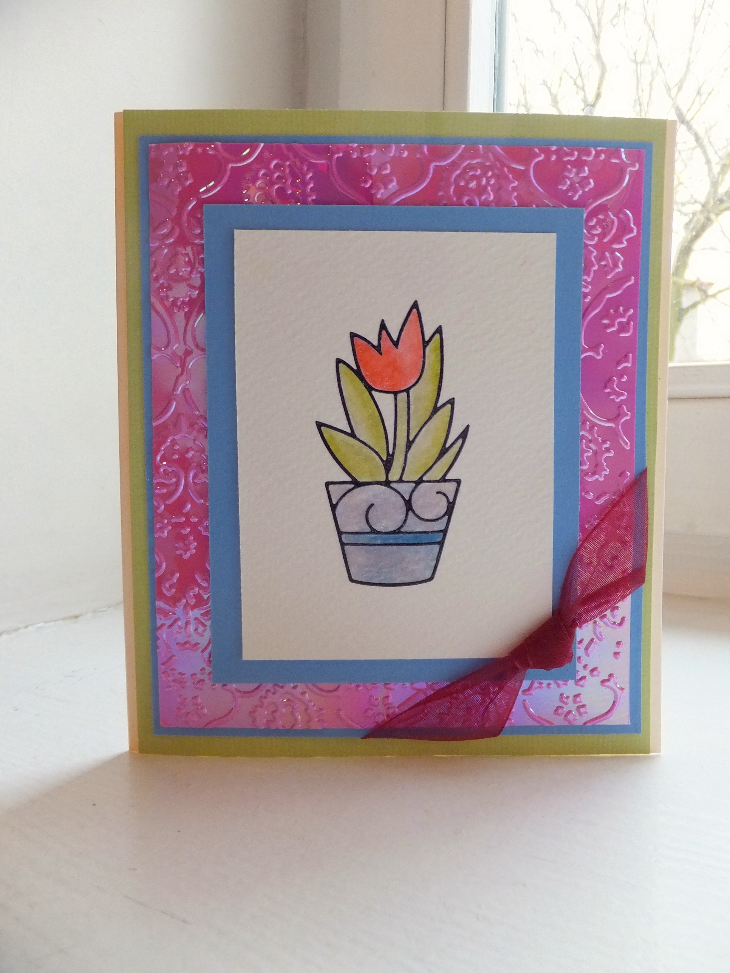 {Project} Wednesday: Card Making with Peel Off Stickers & Distress Markers