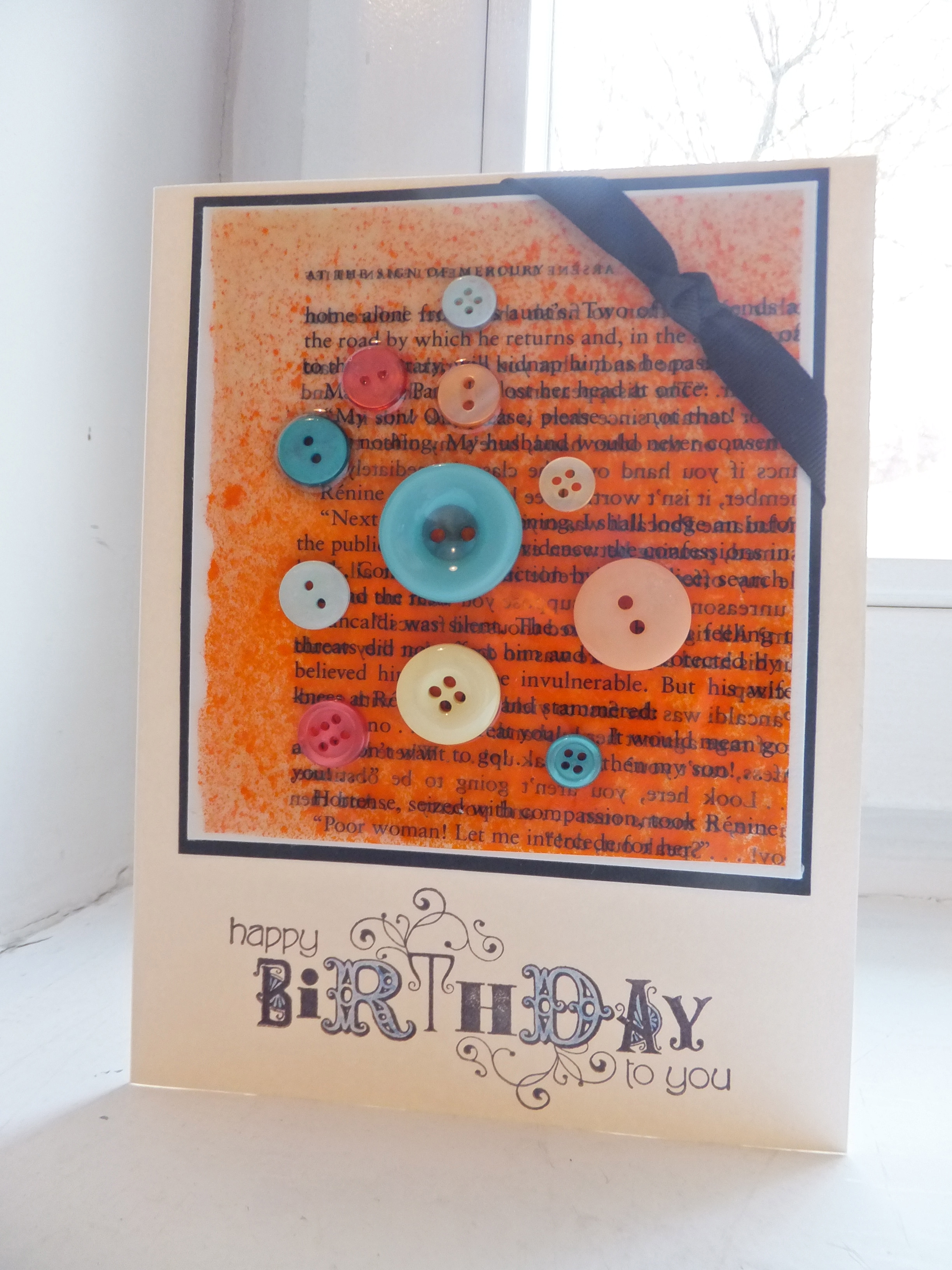 {Project} Wednesday: 3-D Cardmaking with ICE Resin and Buttons