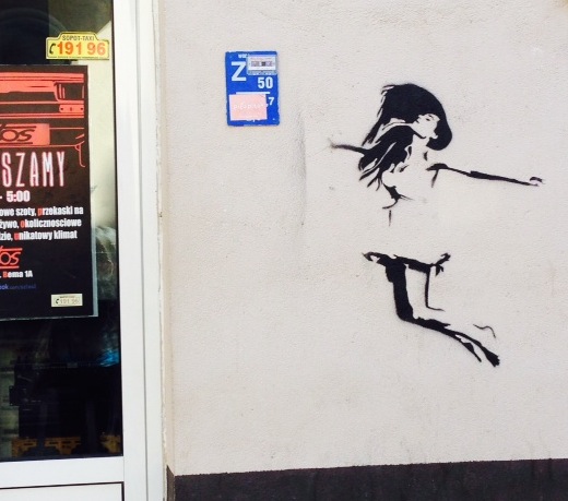 Photo Friday: Jumping Girl Graffiti