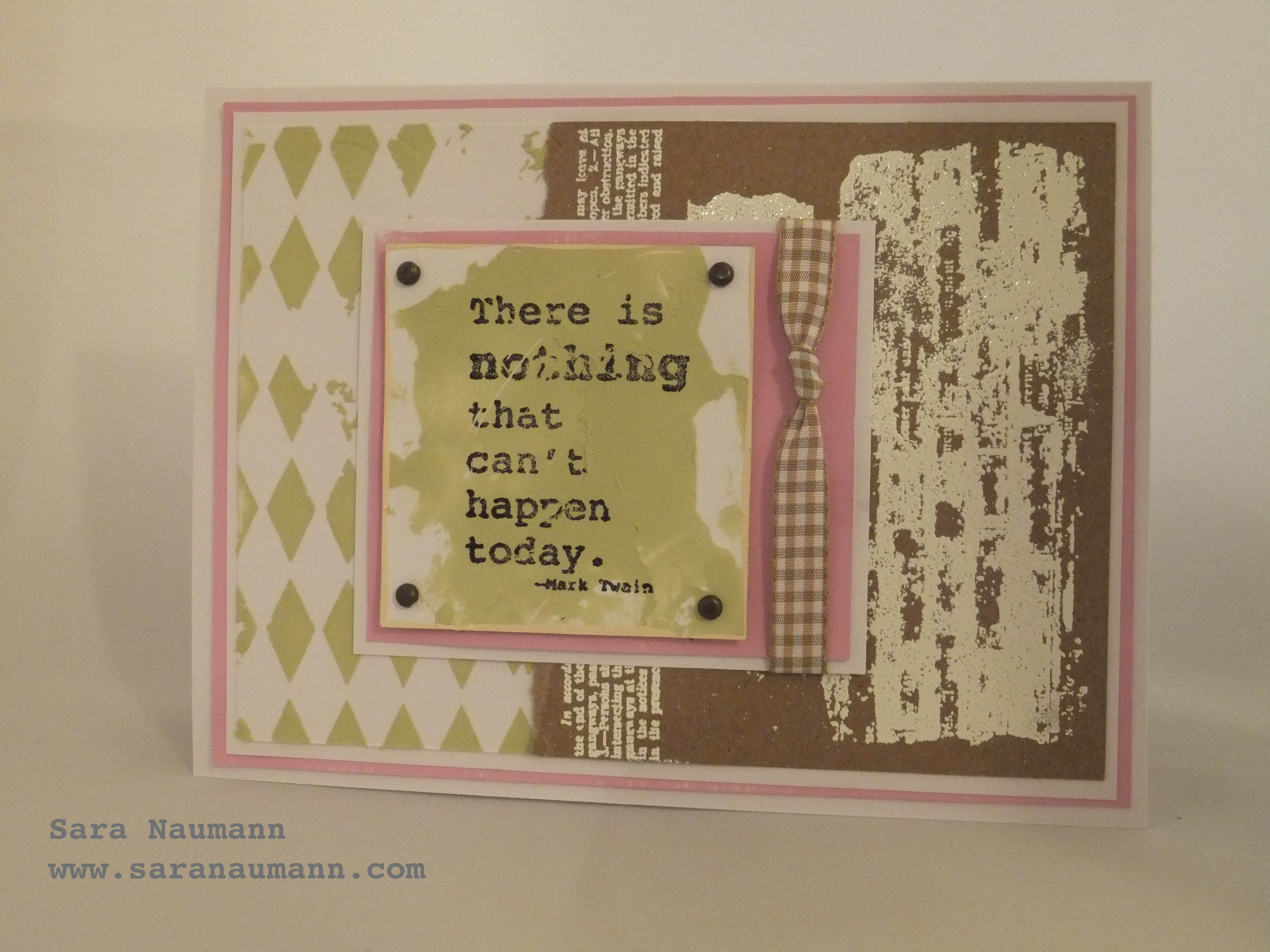 {Project} Wednesday: Stenciling with Grunge Paste