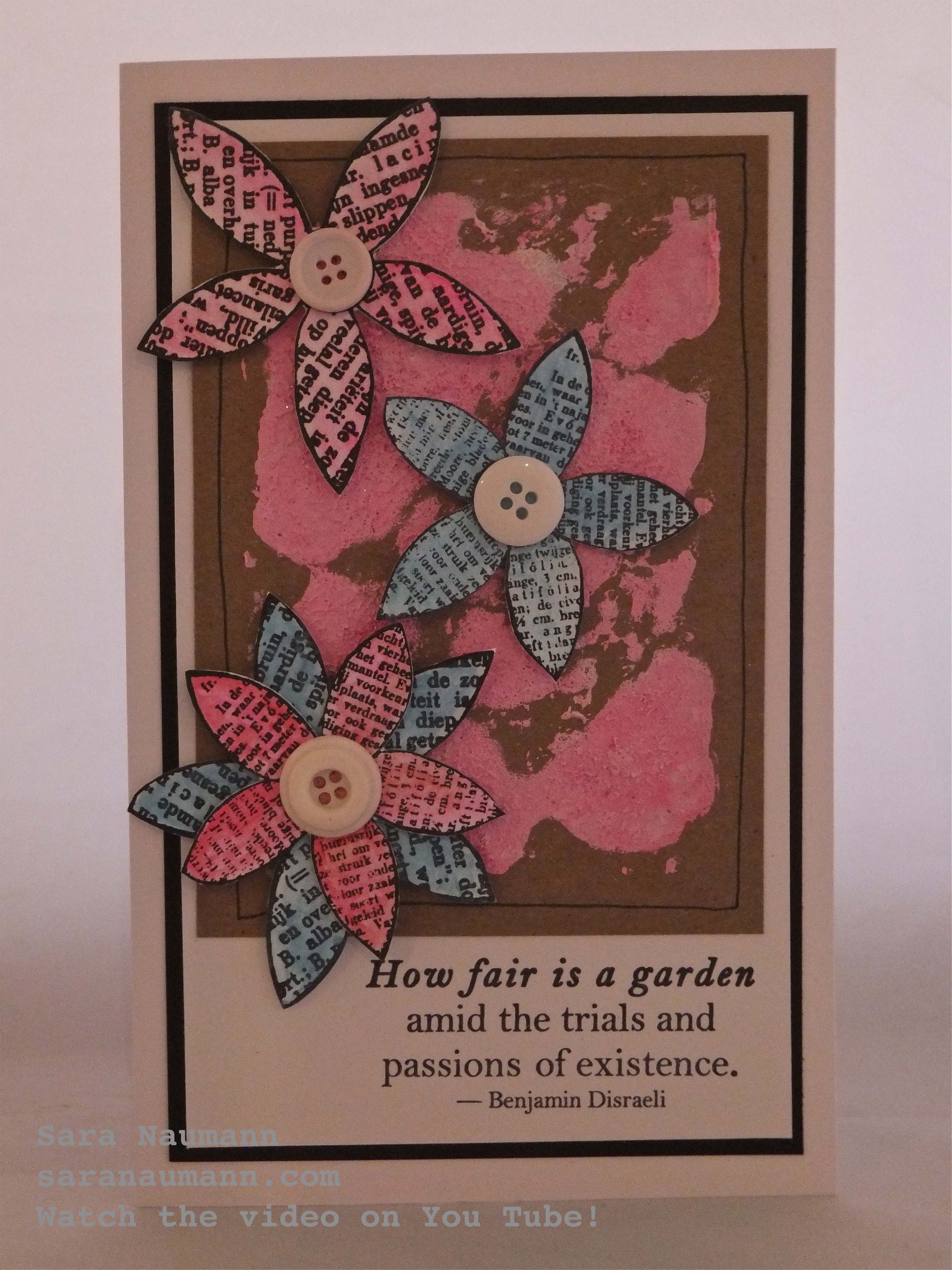 {Project} Wednesday: Faber-Castell Gelatos and Grunge Paste for Cardmaking