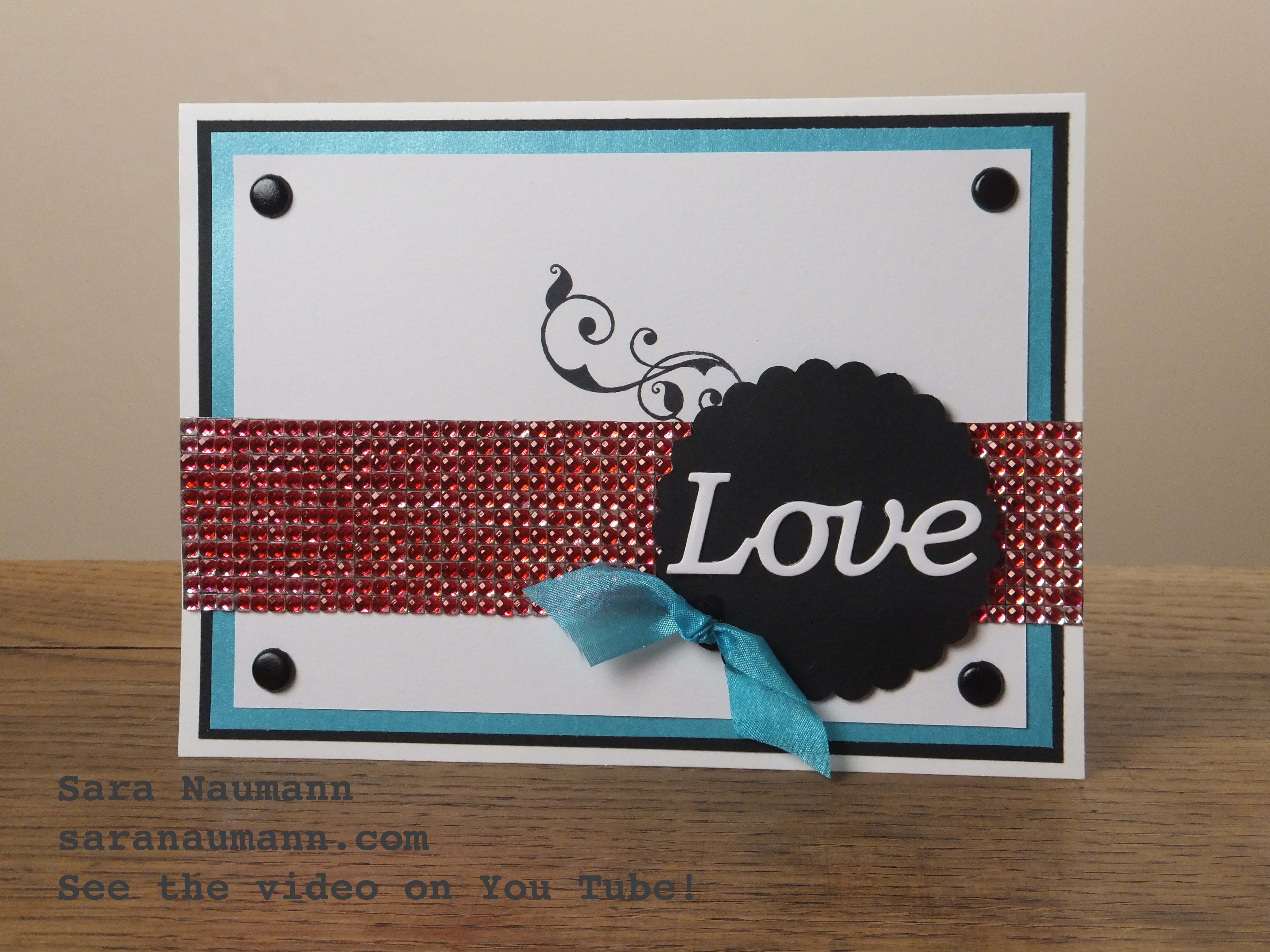 {Project} Wednesday: Cardmaking with Buckle Boutique Rhinestone Sticker Sheets