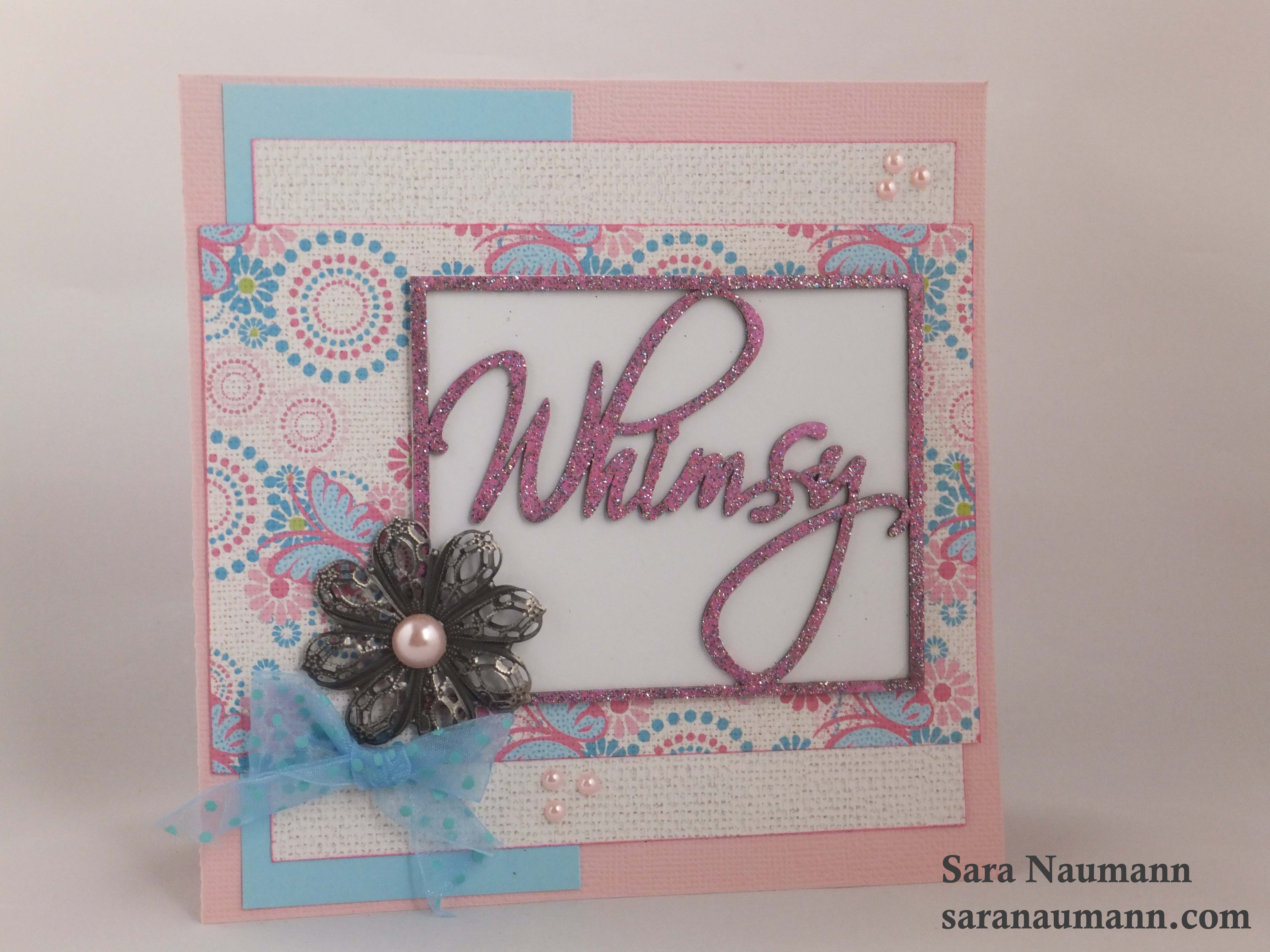 {Project} Wednesday: FabScraps Kaleidoscope Glitter Whimsy Card