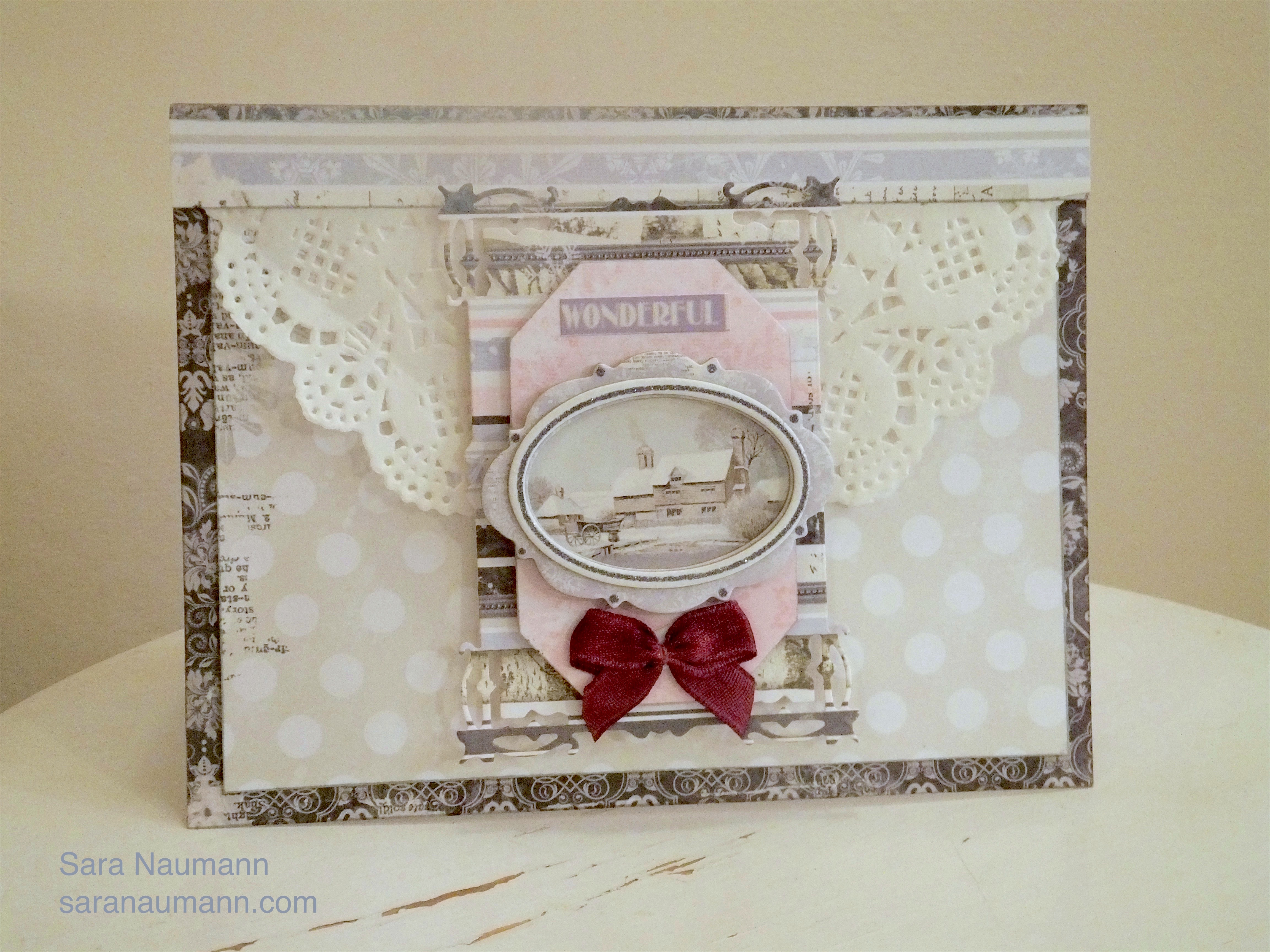 {Project} Wednesday: Bo Bunny Winter Wishes Wonderful Card