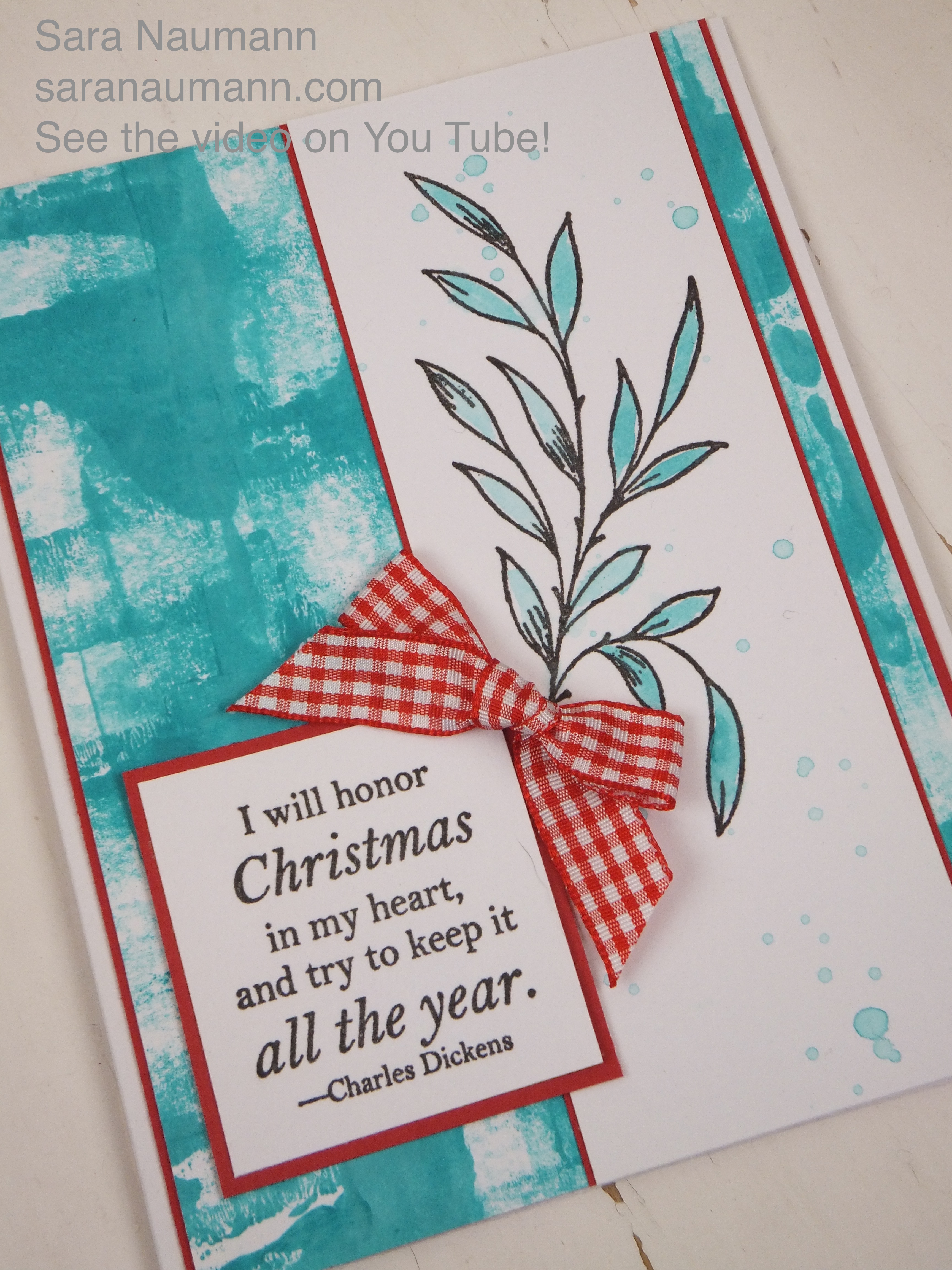 Technique of the Month: Christmas Cards with Dylusions Paint