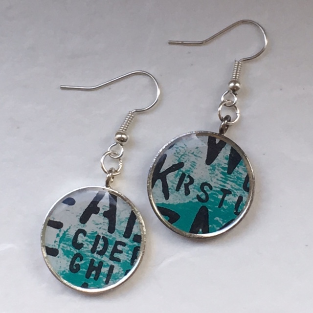 Resin Jewellery Tuesday: Alpha Stamped Earrings with ICE Resin