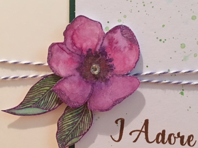 {Project} Wednesday: Kuretake Gansai Tambi Watercolor Card