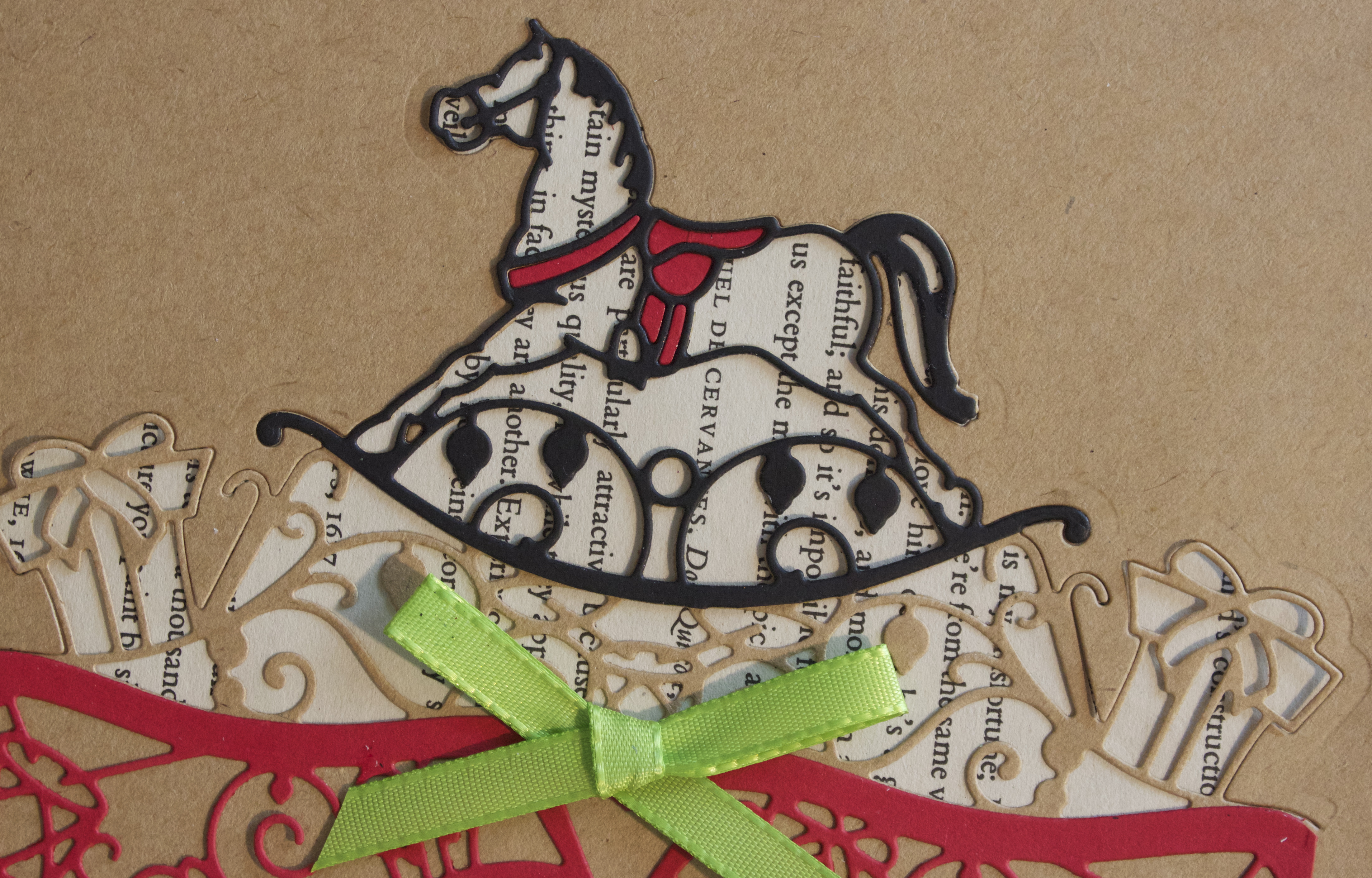 {Project} Wednesday: Couture Nutcracker Rocking Horse Christmas Card