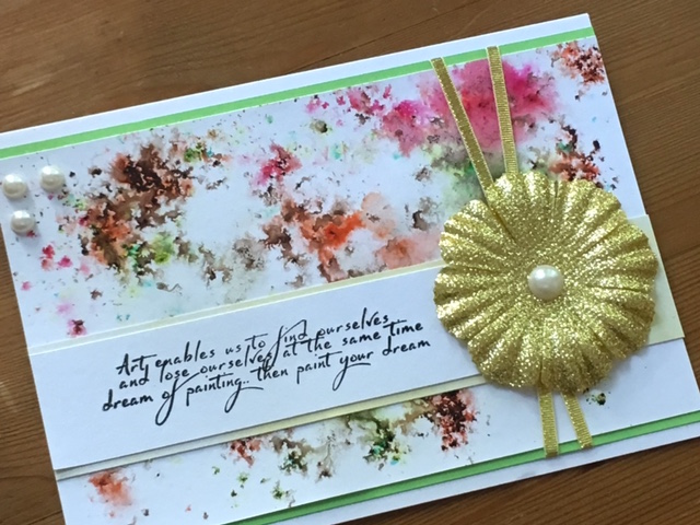 {Project} Wednesday: PaperArtsy Arty Infusions Card