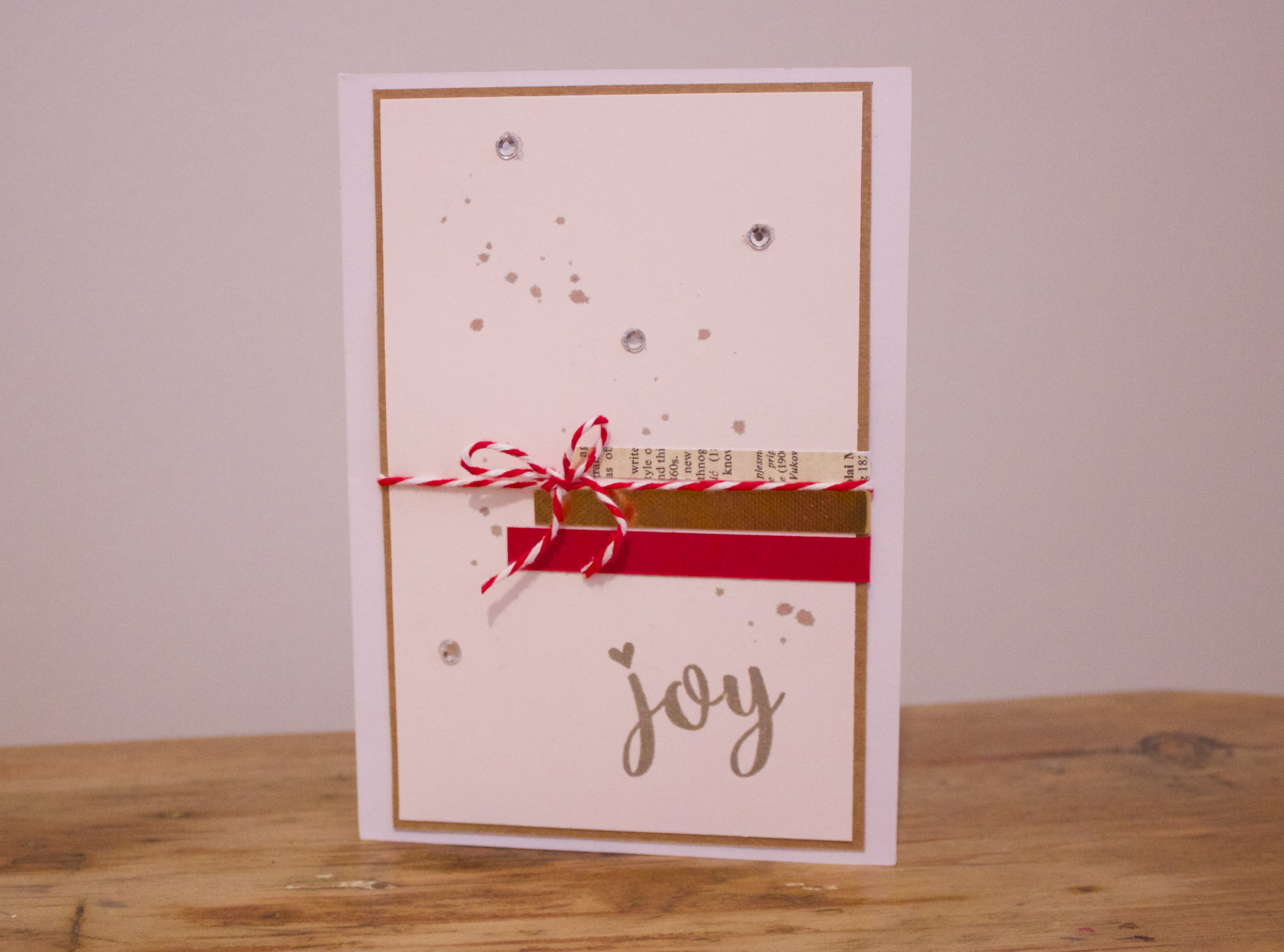 {Project} Wednesday: Joy Christmas Card