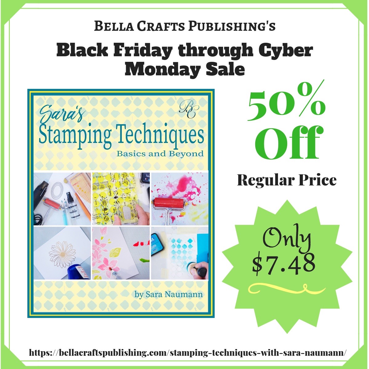 Sale Extended: Sara’s Stamping Techniques is 50% off!