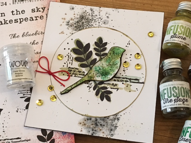 {Project} Wednesday: Stamped Infusions Birdie Card