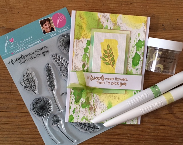 {Project} Wednesday: Watercolor Backgrounds with Nuvo Aqua Flow Markers from Tonic