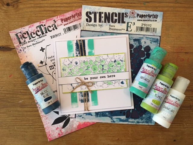 {Project} Wednesday: Reverse Stenciling with PaperArtsy