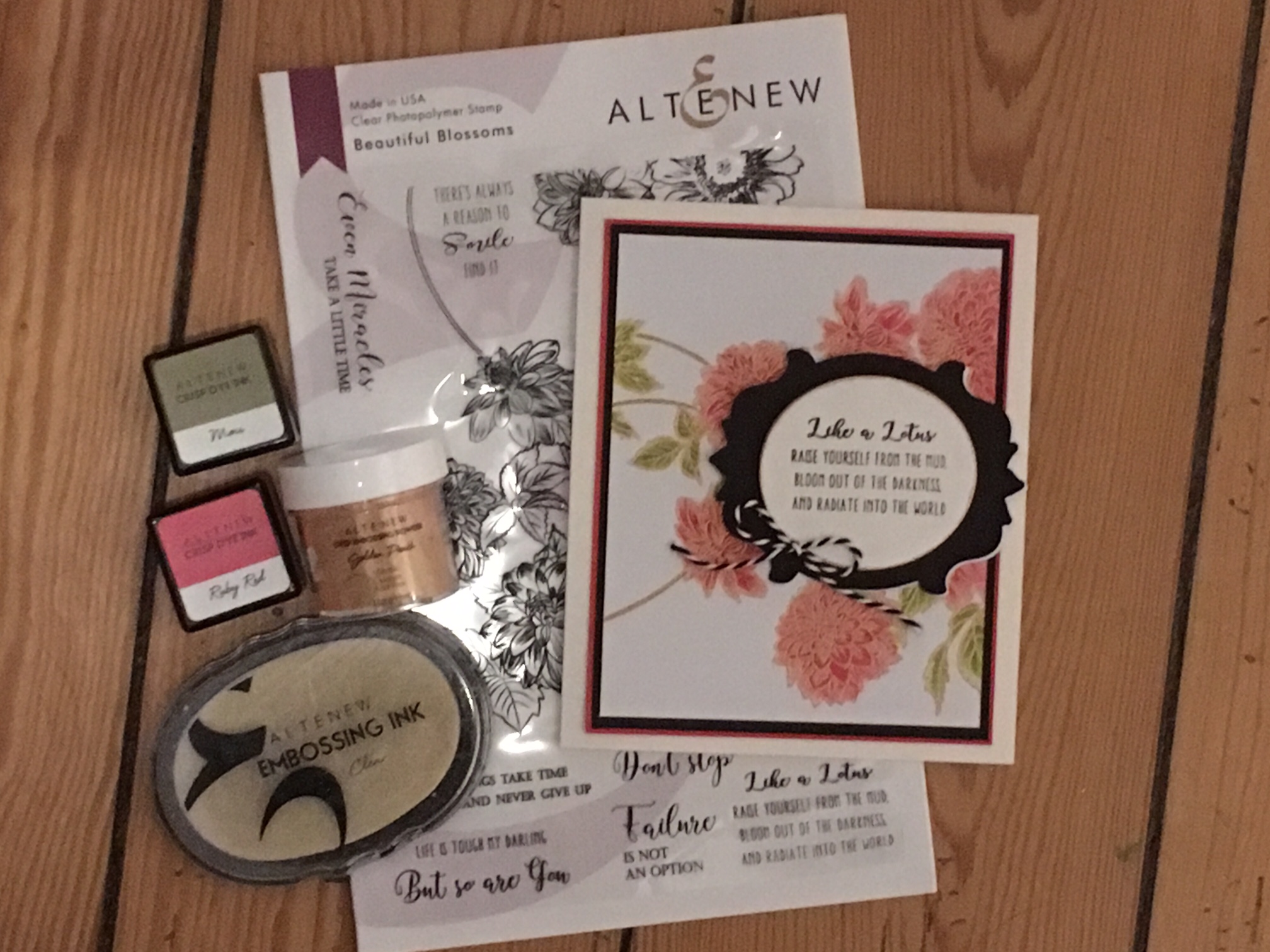 Tuesday Tutorials: Painting in Stamped Images with Altenew Beautiful Blossoms