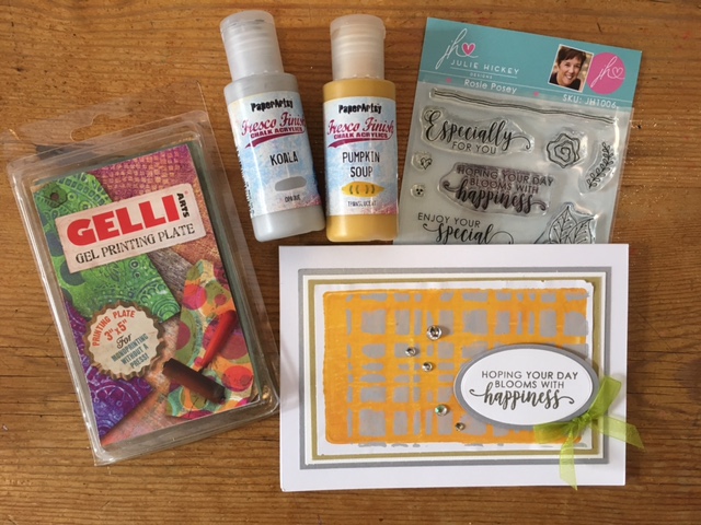 {Project} Wednesday: Gelli Plate Monoprinting with Die Cuts