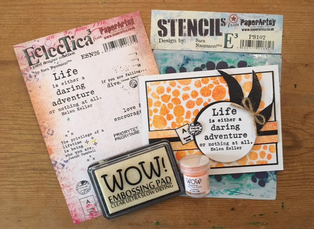 Facebook Live: Stencil Embossing with WOW!