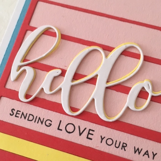 Tuesday Tutorial: Simple Hello Card with Altenew