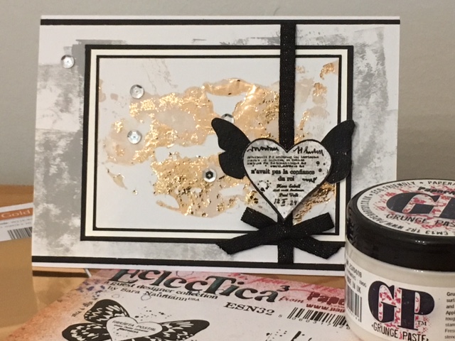 {Project} Wednesday: Fab Foiling with Grunge Paste and WOW!