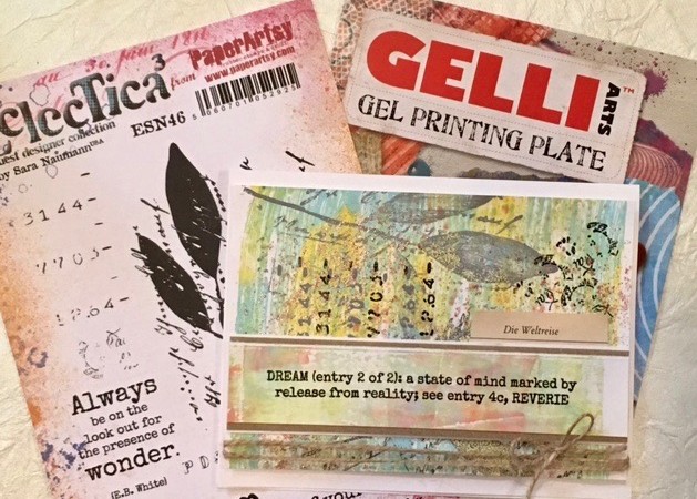 Dream Card Gelli Arts Monoprinting – With Video!