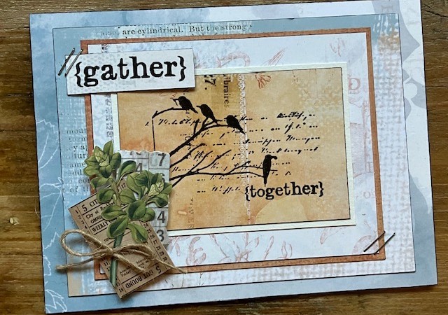 Simple Silhouette Stamping with Eclectica ESN64 Birds—how to mask off a word!