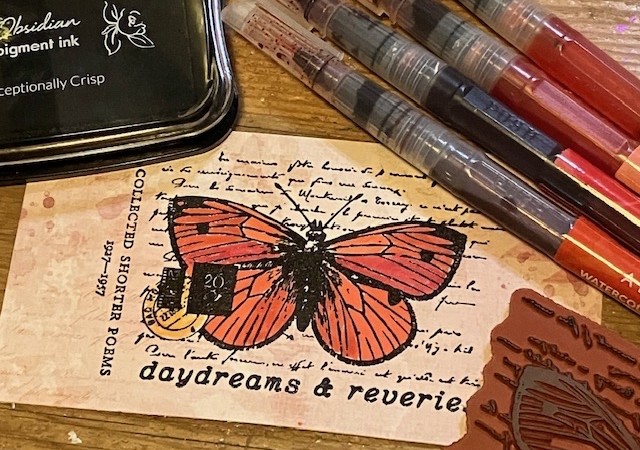 Closer Look: Eclectica ESN62 Butterfly Stamp Set (with waterbrush markers!)