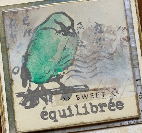 Vintage Stamped Birdie Tags with PaperArtsy Eclectica ESN66 + Fresco Finish Paints