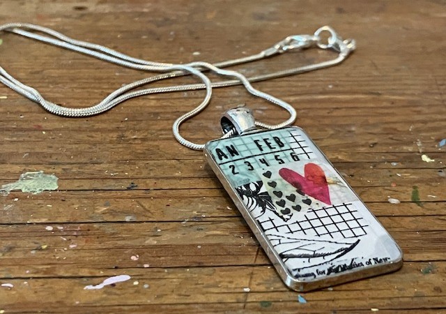 Easy Washi Tape Resin Necklace