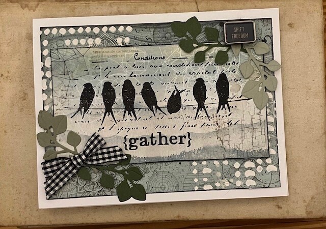 Forest-Inspired Card with PaperArtsy & Stamperia